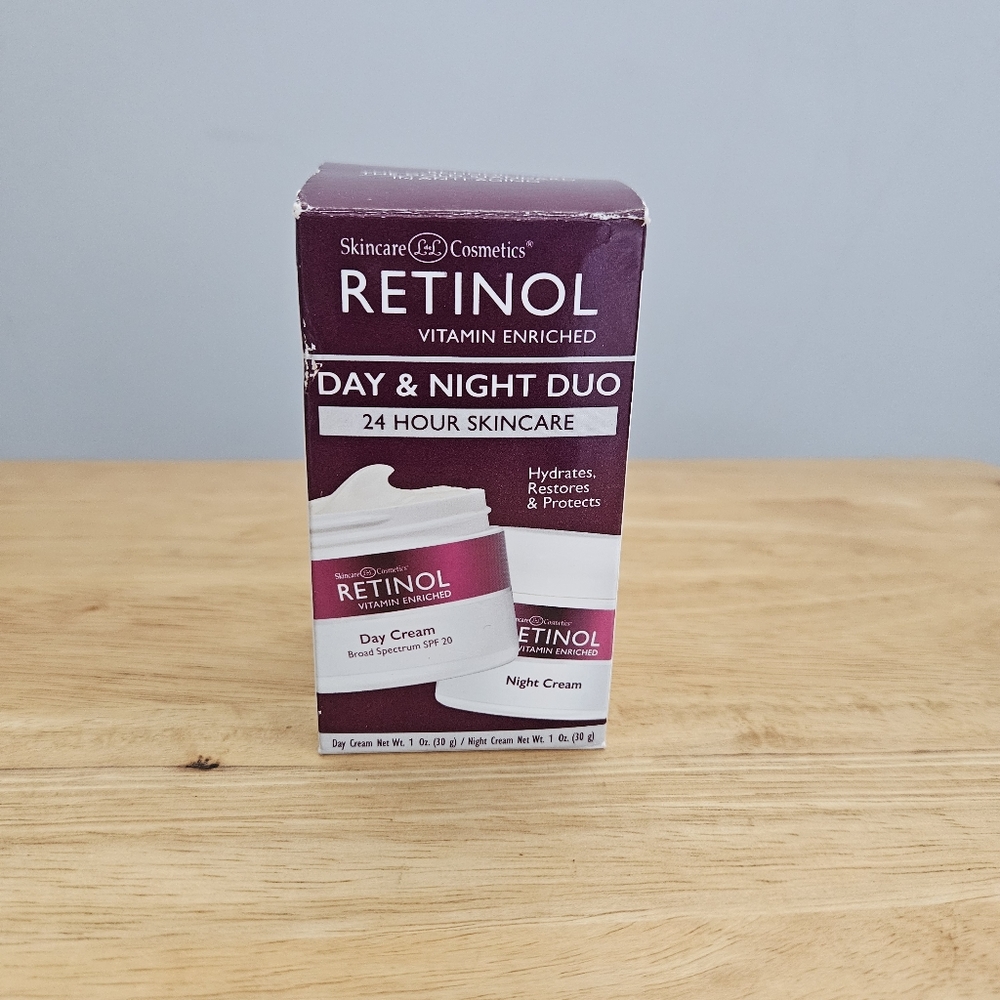 New Skincare Cosmetics Retinol Day & Night Duo 24 Hour Skincare SPF20